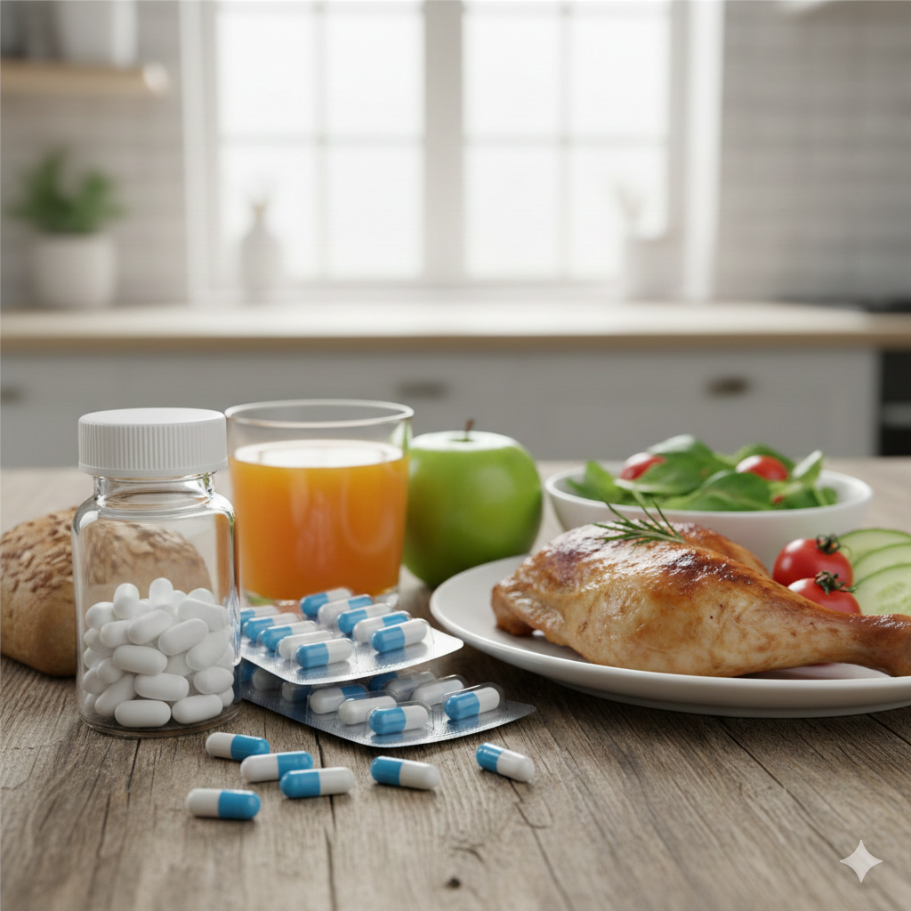 Antibiotici e cibo: vanno presi a stomaco pieno o vuoto?